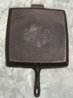 Vtg BSR Birmingham Cast Iron Breakfast Griddle No # 11 BG 11.25" Square Skillet