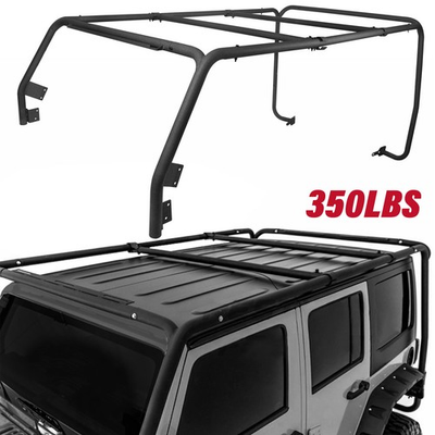 #ad Powder Coated Roof Rack For Jeep Wrangler JK 07 18 4 Door 350LBS Textured Steel $282.99