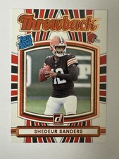 2025 Donruss Rated Rookie Throwback Shedeur Sanders RC #2