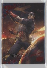 2021 Upper Deck Marvel Premier Red Foil 19/25 Captain America #4 08wd