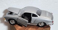 Volkswagen Karmann Ghia Coupe Silver 134 Scales 5.5 Inch Diecast Car Volkswagen Karmann Ghia Coupe Silver 134 Scales 5.5 Inch Diecast Car