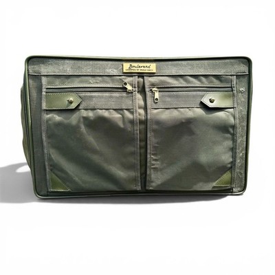 Vintage Boulevard by Paolo Gucci Green Carry On Luggage Gold Hardware 21 