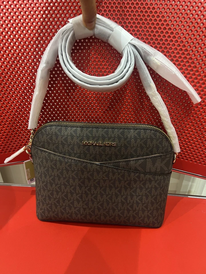Michael kors Dome Shaped Crossbody Bag In MK Brown logo New + gift bag❤️💕 - Image 4 of 4