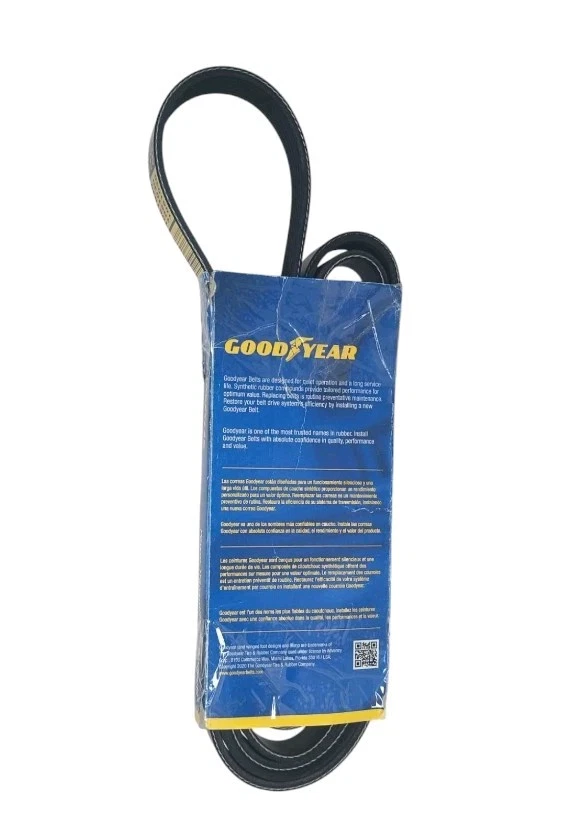 Cinturones 1061030 Cinturón Serpentino Multi V Cinturón, 103 pulgadas Longitud efectiva Goodyear Foto 3 de 4