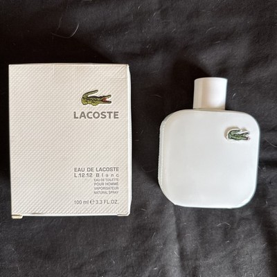 Eau De Lacoste L.12.12 Blanc EDT Pour Homme 3.3 oz /100 ml *NEW *
