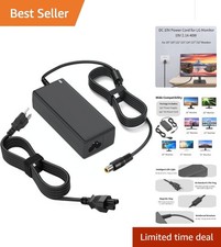 High-Performance 19V Power Cord for LG Monitor Models - 6.6FT with Safety IC