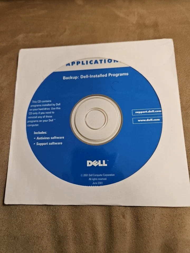 Dell Application Backup: Dell-Installed Programs Software CD - Image 2 of 3