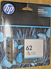 NEW FACTORY SEALED HP 62 TRI COLOR INK CARTRIDGE EXP APR 2023 FREE SHIPPING