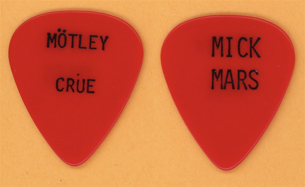 Motley Crue FTW Mick Mars 2nd Vintage Guitar Pick - 1984 Shout at The Devil Tour