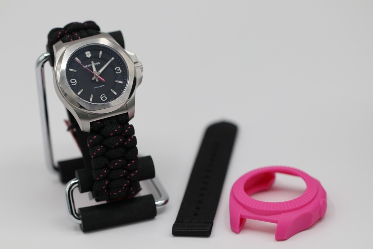 New Victorinox Swiss Army I.N.O.X. V Quartz Black Dial Women's