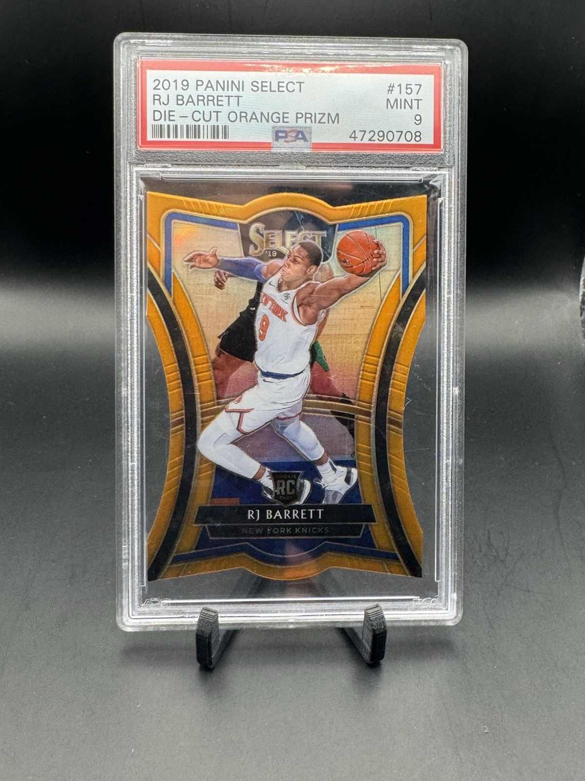 2019-20 Panini Select - Premier Level RJ Barrett #157 Orange Prizm 54/65 (RC)