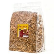 10LB Dried Black Soldier Fly Larvae, 85X More Calcium Chicken Feed Than Mealw...