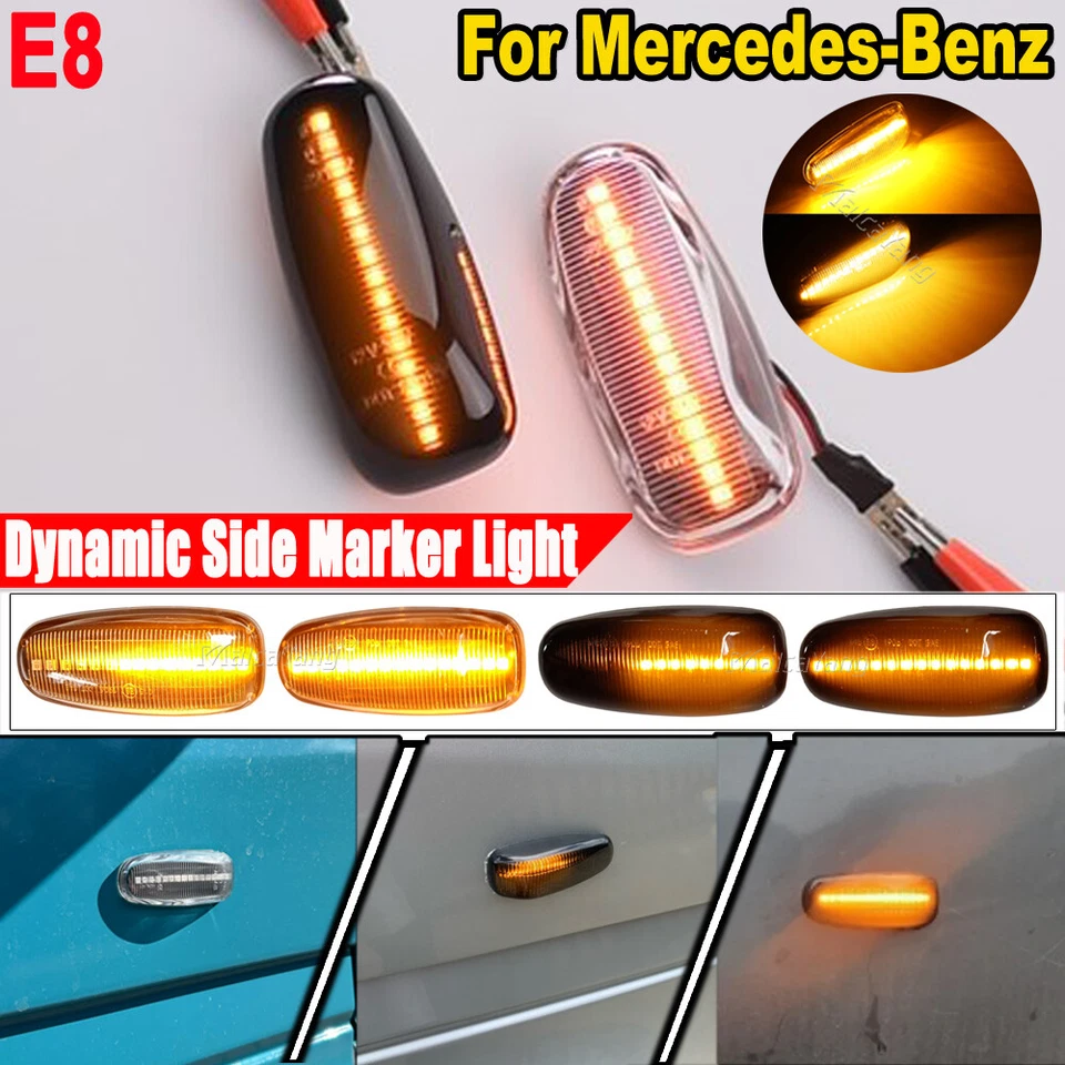 Luz de señalización lateral LED para Benz W901 W670 W414 W638 E C S clase CLK señal de giro Foto 4 de 4