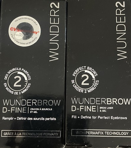 2 PK Wunder2 Wunder Brow D-Fine Liner + Gel Blonde FAST FREE SHIPPING - Picture 2 of 4
