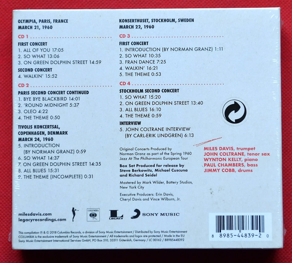 Miles Davis & John Coltrane – The Final Tour (The Bootleg Series, Vol. 6) 4 CD - Bild 2 von 4