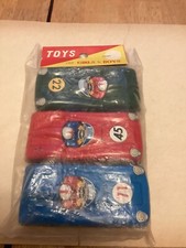 2 unopened 1959s1960s Japanese tin racecars