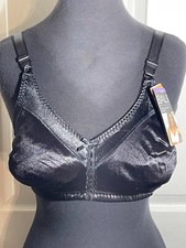New Bali Classic Support Cool Comfort Wirefree Bra 36C Black DF3820 Wireless