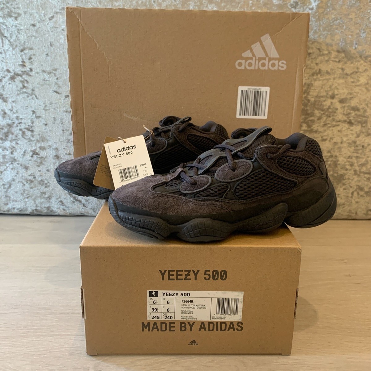 Adidas Yeezy 500 Utility Black UK Size UK