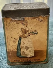 VINTAGE ANTIQUE WALTER BAKER & CO LTD BREAKFAST COCOA 1/2 LB CAN DORCHESTER MASS