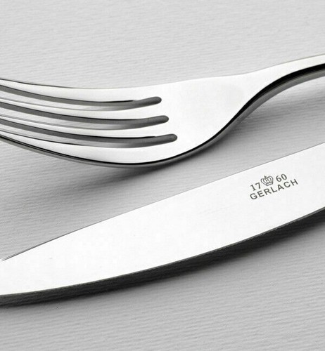 CUBIERTOS MODERNOS GERLACH MUZA 24 PIEZAS PARA 6 PERSONAS ACERO INOXIDABLE 18/10 - Imagen 4 de 11