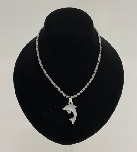 Natural Hematite Necklaces w/ Pendant 16" - Picture 4 of 44