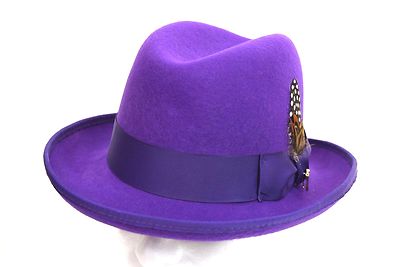 Men's Godfather Dress Hat GF-107 Purple 