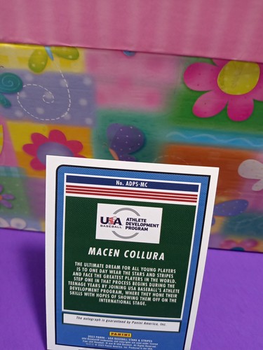 2023 Panini USA Stars & Stripes Macen Collura Auto ADPS-MC - Picture 6 of 6