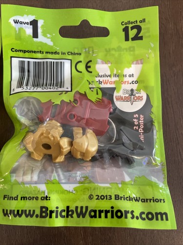 Brick Warriors Warrior Packs Wave 1 New Sealed Lot 7 - (3) - Picture 5 of 5