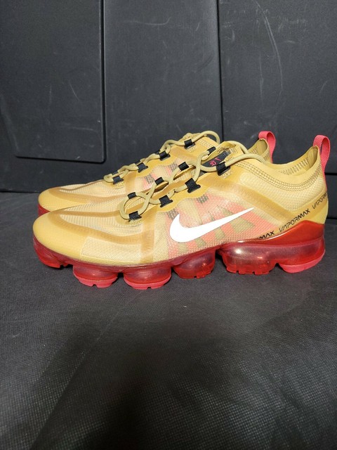 Nike Air Vapormax 2019 Gold Crimson Cream Mens US Size 10 UK 9 EUR 44 Cm 28 for sale online | eBay