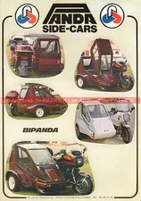 PANDA Side-Car BIPANDA YAMAHA XVZ 1300 BMW R100 RT 1988 Publicité Moto #00067# 