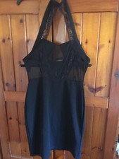 Prettylittelthing black lace haulter dress Size 10 New With Tag