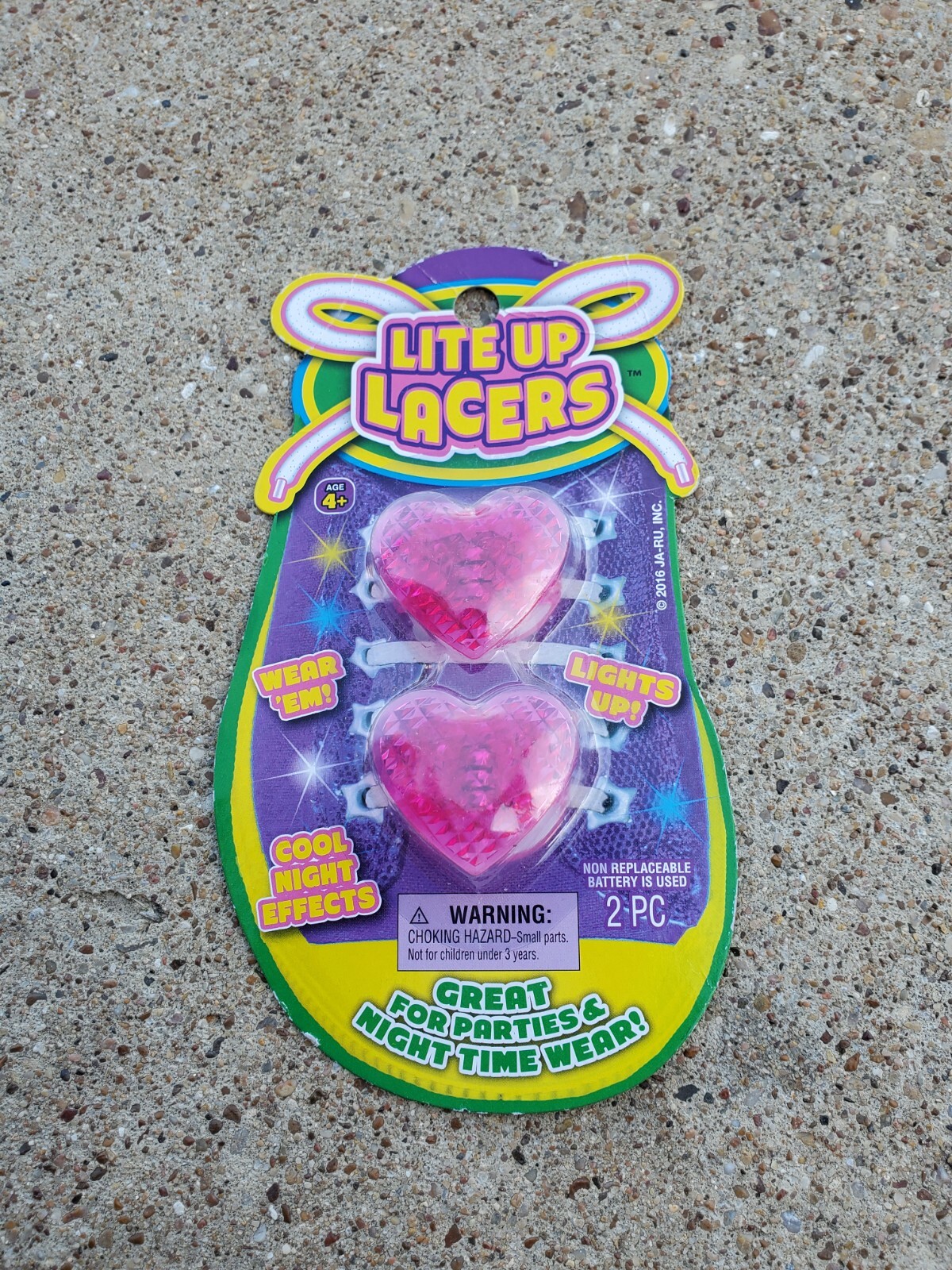 JaRu Lite Up Heart  Sneaker Shoe Accessory Lacers