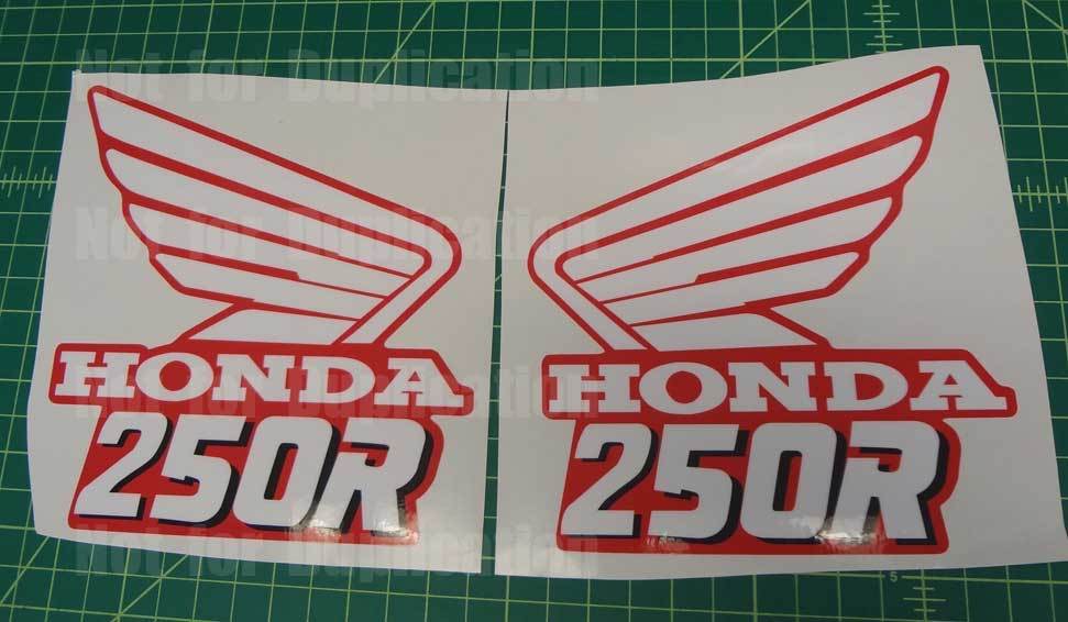 Honda 1989 CR250 Reproduction Decals / Stickers / Graphics Honda 1989 CR250 Reproduction Decals / Stickers / Graphics