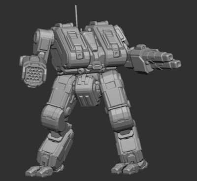 TNS-4S ''Thanatos'' - Alternate Battletech Mechwarrior Miniatures