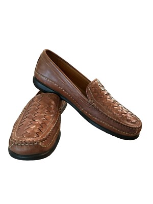 JOHNSTON & MURPHY Tidwell 20-8543 Mens 9M Brown Woven  display picture 1