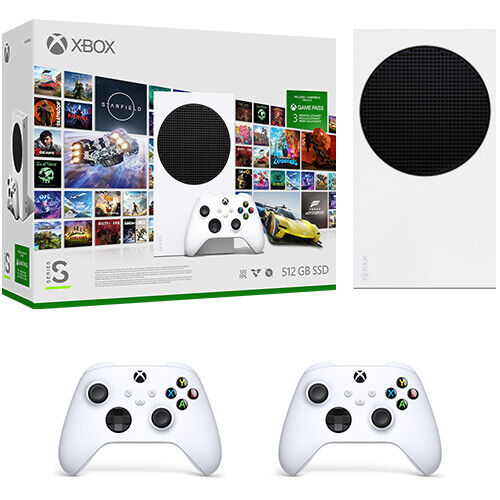 Microsoft Xbox Series S Robot White Console and Wireless Controller Bundle  with Additional 5 Games and Mytrix Chat Headset