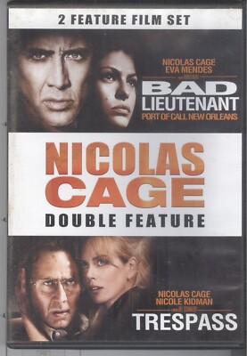 Nicolas Cage Double Feature  Bad Lieutenant New Orleans & Trespass (2011) R1 DVD