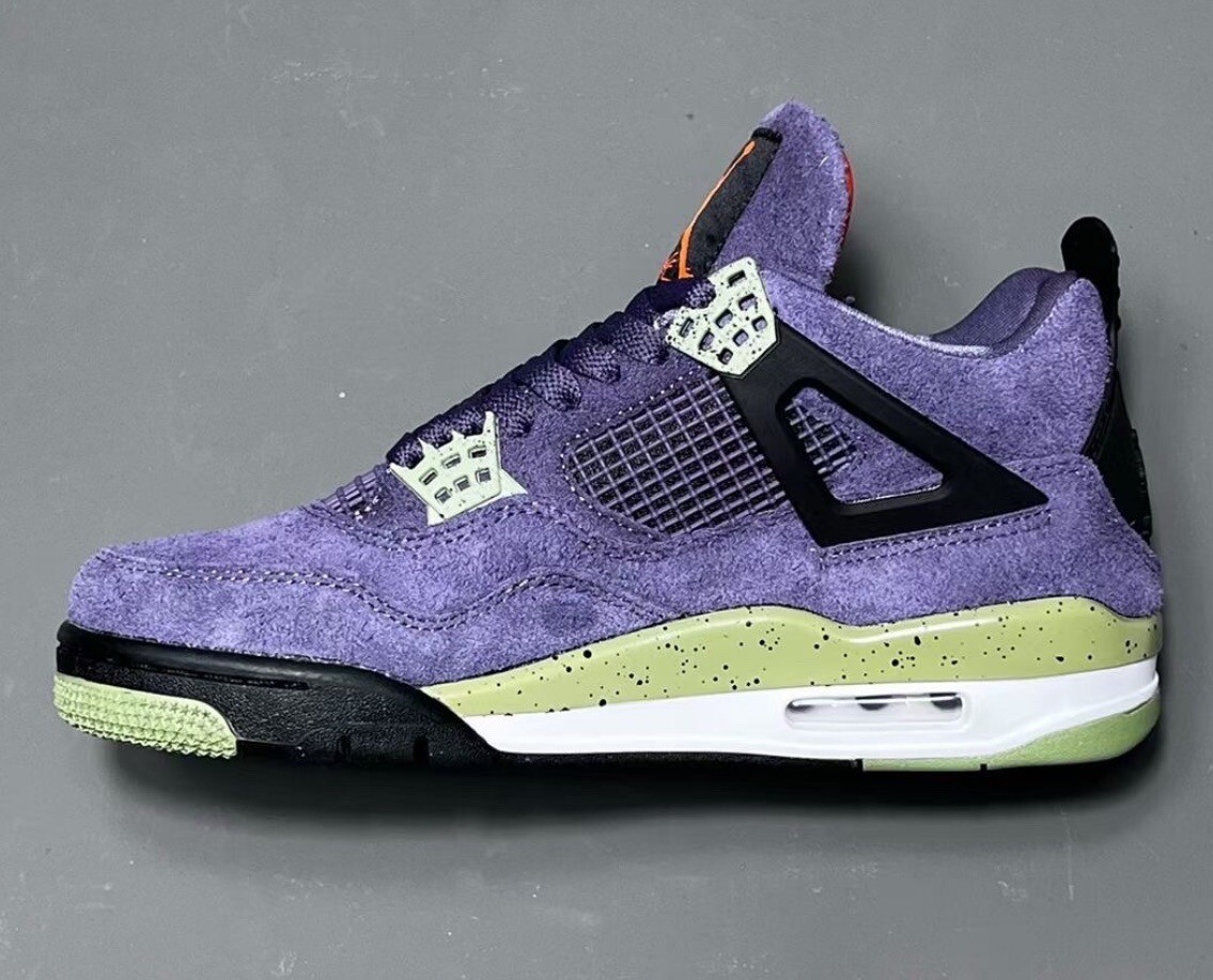 Sz 9.5M/11W Air Jordan 4 Retro “Purple Canyon” AQ9129-500