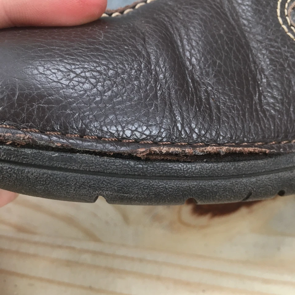 Croft & Barrow Zapatos Mujer 9.5 Delaney Mocasines Cuero Marrón Parte Superior Baja Comodidad Foto 3 de 4