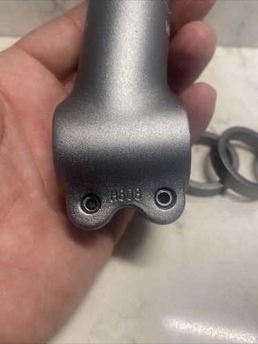 Specialized S-Works stem 130 25.4 gray anodized w/ spacers OEM vintage - Picture 7 of 9