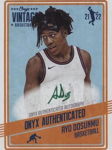 B612 AYO DOSUNMU RC AUTO 2021-22 RECON BLUE 36/49 BULLS RARE SP