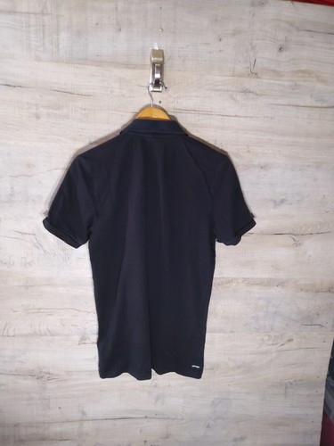Adidas schwarz Medium Fußball Vintage Herren Poloshirt SRA - Bild 5 von 6