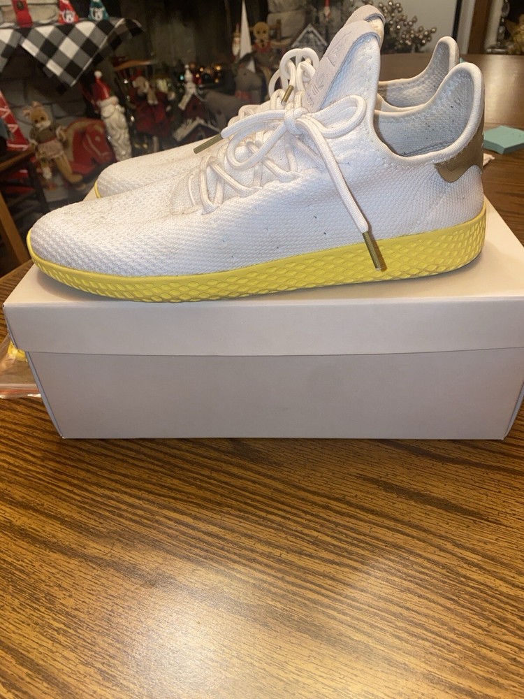 Size 10 - adidas Pharrell x Tennis Hu Yellow
