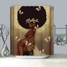 White Butterflies Around 3D Shower Curtain Polyester Bathroom Decor Waterproof