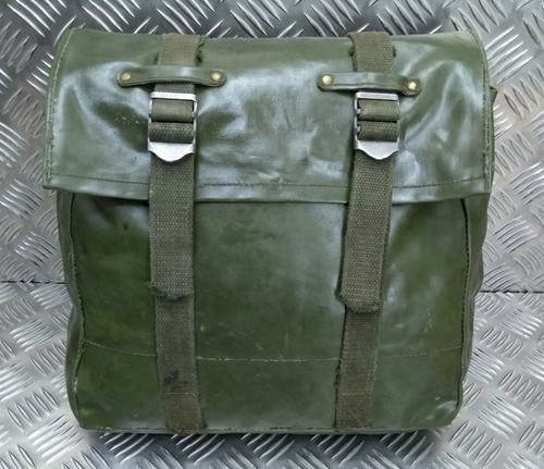 Genuine Vintage Military Issue PVC Heavy Duty Back Pack Pannier Side Bag PBPG1 - 第 2/12 張圖片