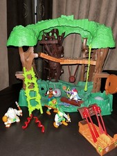 Fisher Price Imaginex Great Adventures Robin Hood Jungle Woods Playset + Figures