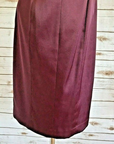 EVAN-PICONE Women Sleeveless Fully Lined Knee Length Burgundy Party Dress Size 4 - Picture 8 of 12