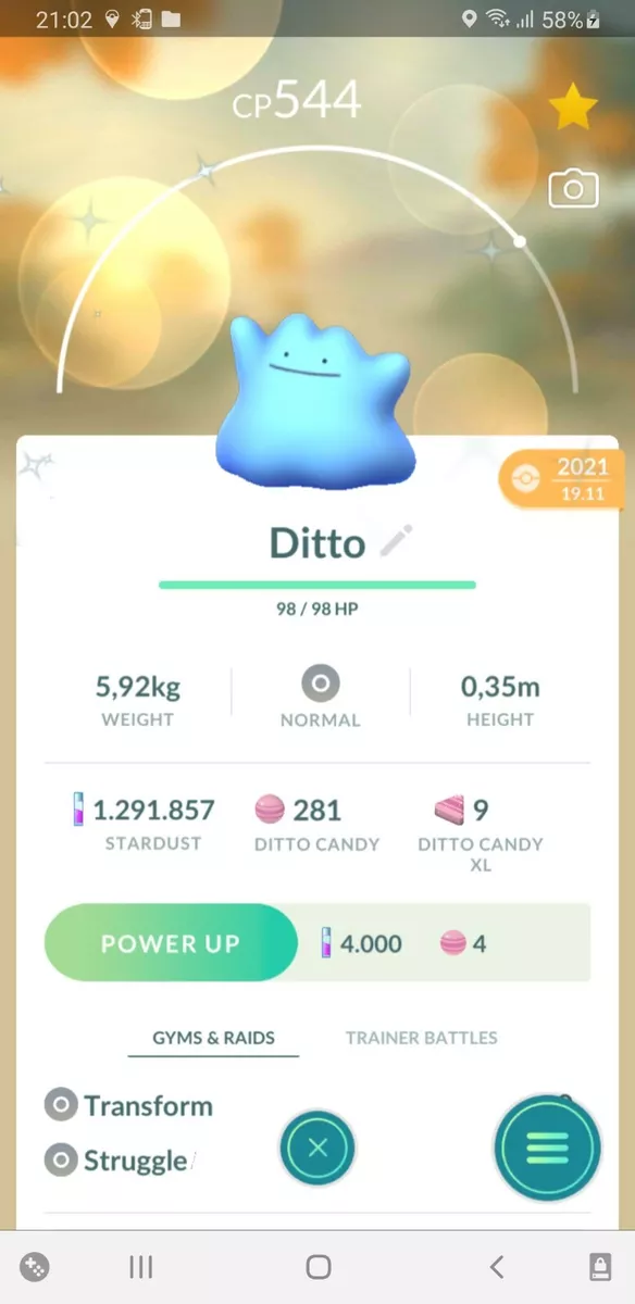 Ditto is now in Pokémon GO