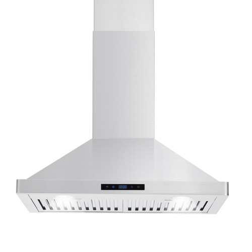 Efficient Range Hood 400CFM for Ductless Wall 30 inch with 2m Duct Control Ti...