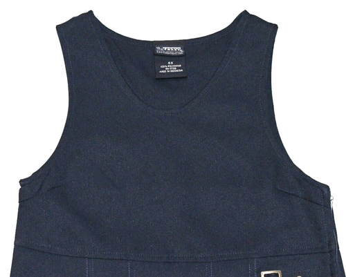 NWT French Toast Sleeveless Canvas Dress Uniform Girls Size 6 Dark Navy Blue - Picture 2 of 13